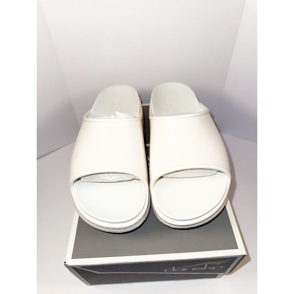 NEW Dansko Devyn Slide Sandals Molded White Cushioned Recovery Womens 42/11.5-12 - Picture 6 of 16